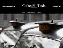 Tablet Screenshot of cathedraltaxis.co.uk